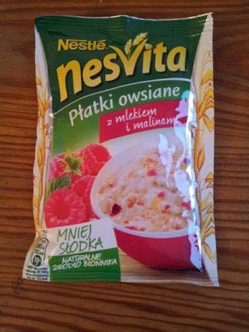 Nesvita P Atki Owsiane Z Mlekiem I Malinami Firmy Nestle