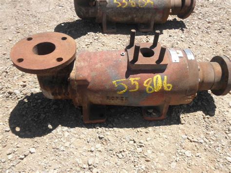 Used Roper 6338 Rotary Screw Pump For Sale