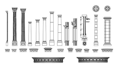 Architectural Details Dwg File - Cadbull