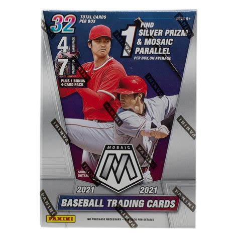 2021 Panini Baseball Mosaic Blaster Box With 7 Packs Pristine Auction