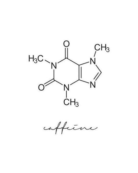 Pin By Felipe Alves On Tatto Molecule Tattoo Caffeine Molecule