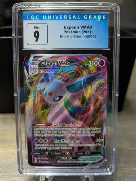 Pokémon Tcg Espeon Vmax Evolving Skies 065203 Holo Ultra Rare Ebay