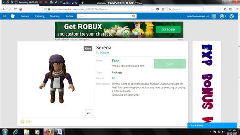 How To Get Serena In Pcios 2017 In Roblox Youtube