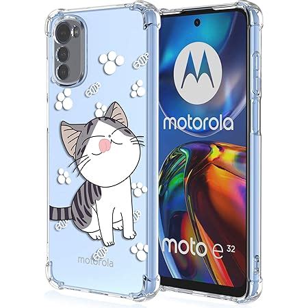 XINYEXIN Handyhülle für Motorola Moto E32 Hülle Silikon Transparent mit