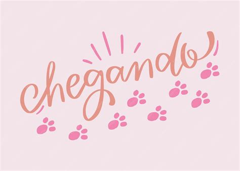 Como Se Escreve Chegando - Chegando chegando em português brasileiro Vetor de letras de mão ...