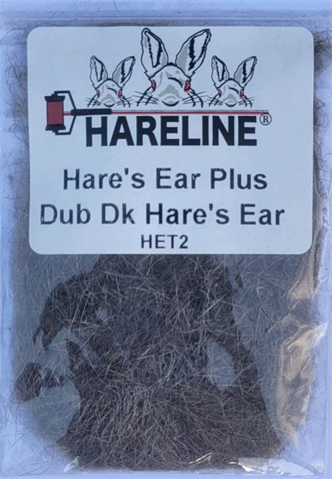 Dubbing Hareline Hare S Ear Plus Dub Dark Naturel Angefly