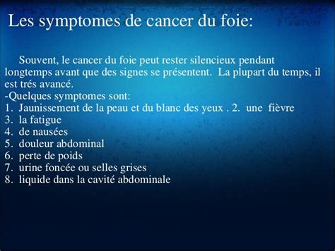 Cancer Du Foie