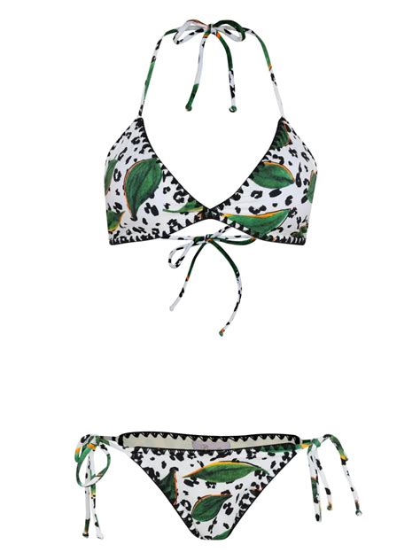 Brigitte Cheetah Print Bikini Set White FARFETCH UK