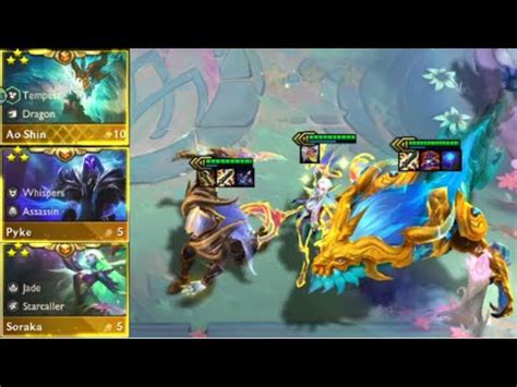 Star Ao Shin Pyke And Soraka In One Game Tft Set Youtube