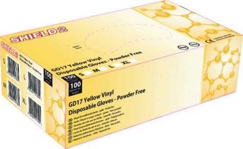 Disposable Vinyl Gloves Powdered Small Yellow Mvy10001gd17 Spot