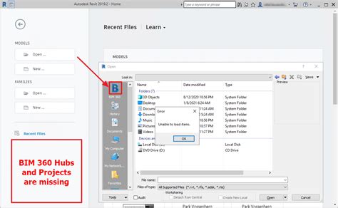Quando Si Accede Ai Modelli Di BIM 360 In Revit Viene Visualizzato Il