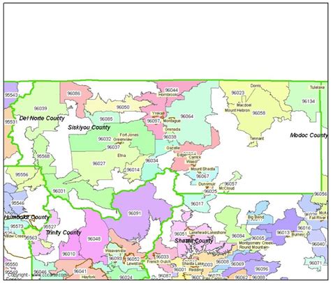 Siskiyou County Map With Cities