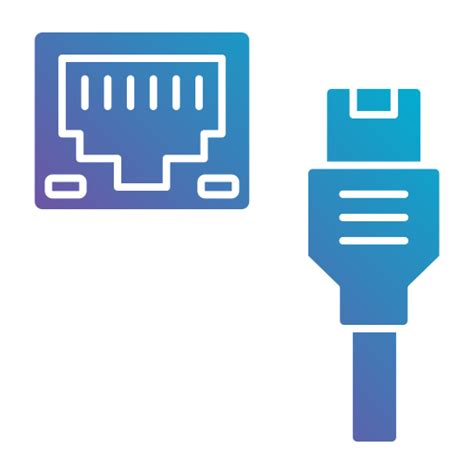 Ethernet Generic gradient fill icon