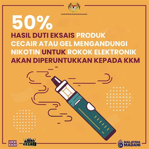 Kerajaan Bercadang Mengenakan Duti Eksais Ke Atas Produk Cecair Atau