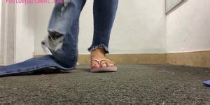 Latina Fitting Room Flip Flops Tnaflix