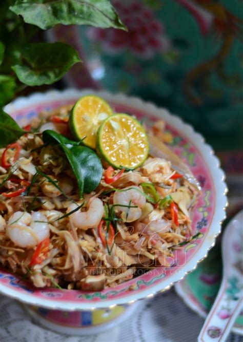 RESIPI KERABU JANTUNG PISANG ALA NYONYA Ma E Masak