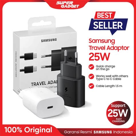 Jual Samsung Travel Adapter Fast Charging [25w] Usb Type C Original Hitam Non Kabel