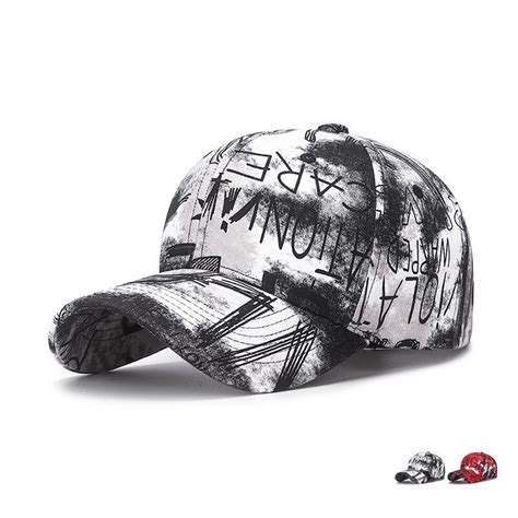 Gorra De B Isbol Con Estampado De Grafiti Para Hombre Y Mujer Gorro