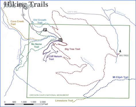 Hiking Trail Map - ToursMaps.com