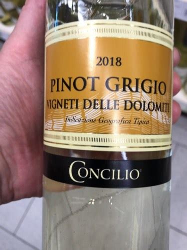 Concilio Pinot Grigio Vigneti Delle Dolomiti Vivino US