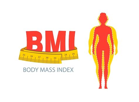 Bmi Body Mass Index Gewichtsverlust Konzept Adipositas Frau Premium