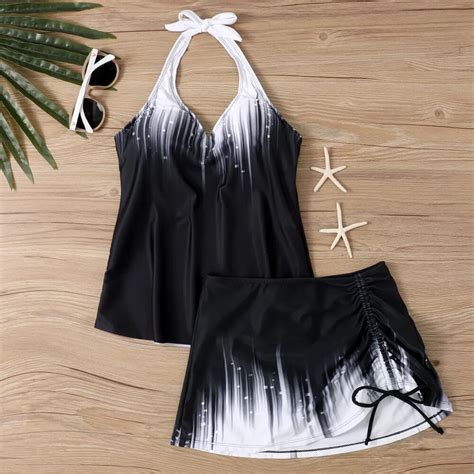 Bikini Sexy Sin Tirantes Con Cordones Para Mujer Ba Ador Estampado De Moda Traje De Ba