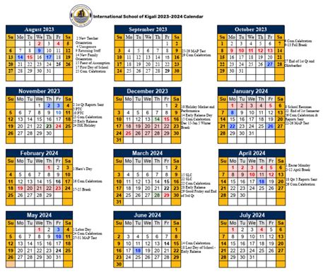 ISK SY 23-24 Calendar | Download Free PDF | Public Holiday | Religious Holidays