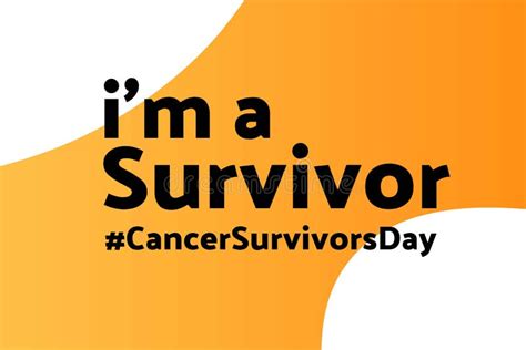 National Cancer Survivors Day June Holiday Concept Template For