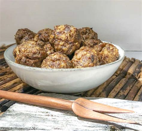 Cream Cheese Sausage Balls With Creamy Mustard Dipping Sauce Recipe