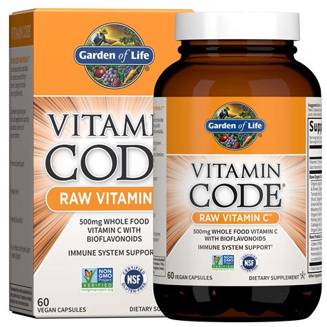 Garden Of Life Vitamin Code Raw Vitamin C 60 Capsules