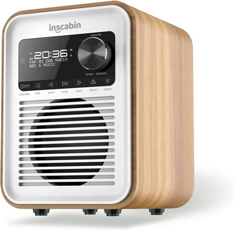 Inscabin D6 Tragbares DAB Radio DAB FM Digitalradio Tragbarer