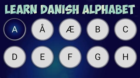 Learn Danish Alphabet Appchant Youtube