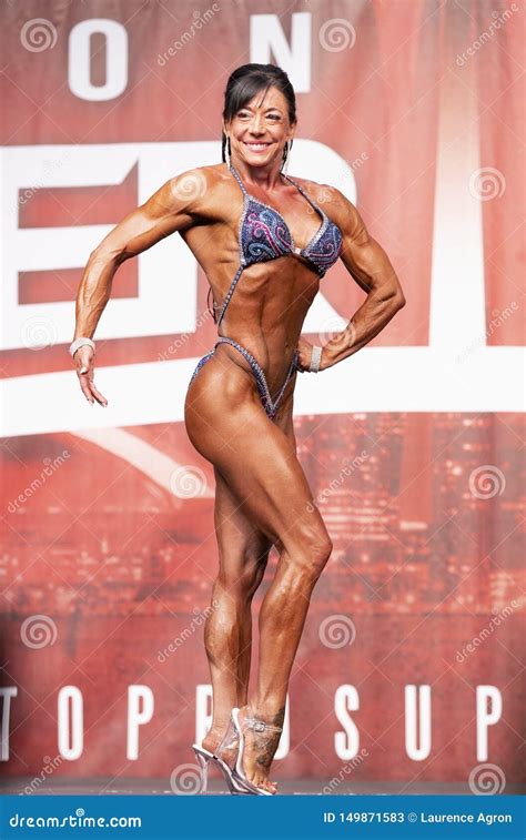 Fitness Athlete In Bikini At Toronto Pro Supershow Editorial Stock