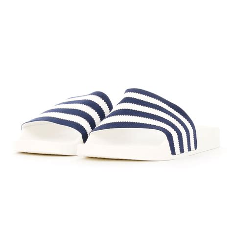 Adidas Originals Adilette Slides Collegiate Navy At Dandy Fellow