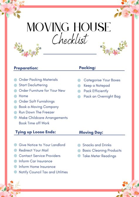 Moving House Checklist Everything You Need To Do Before Moving Day