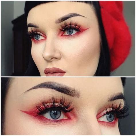 Red Eyeliner Makeup Looks Bold And Brilliant No Eyeliner Makeup Red Eyeliner Red Eyeliner