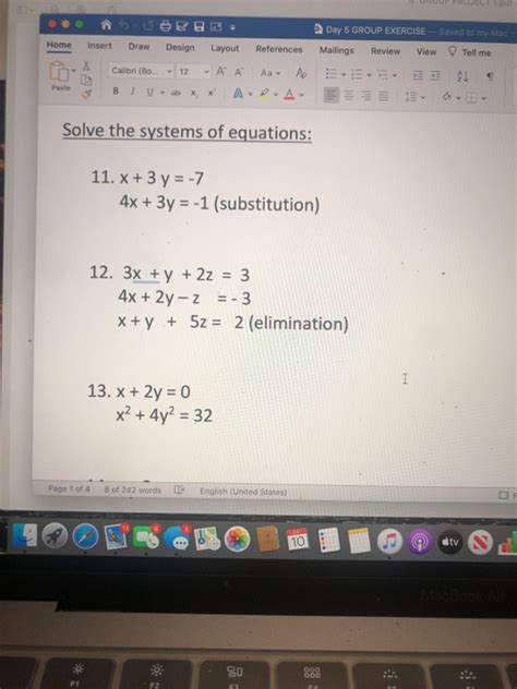 Solved Day 6 GROUP EXERCISE Saved To My Mac Home Insert Chegg