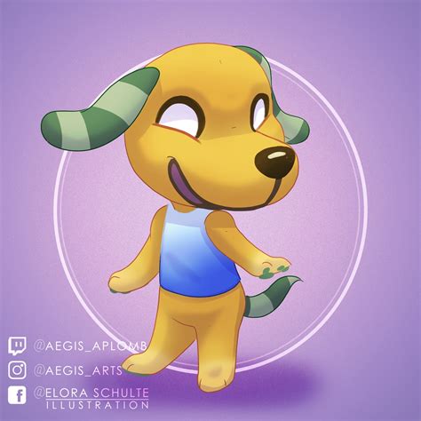 Animal Crossing villager Biskit by AegisAplomb on DeviantArt