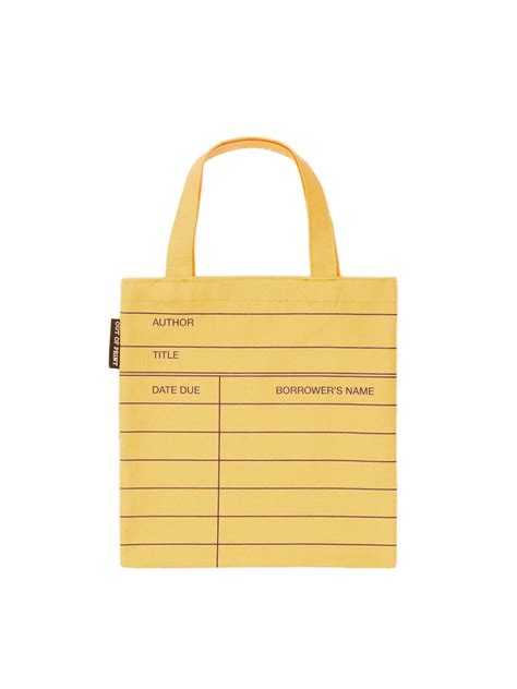 Library Card Natural Tote Bag — Out Of Print