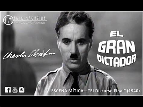 El Gran Dictador Charles Chaplin 1940 Escena Mítica El Discurso