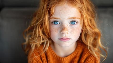 Premium Photo | A child with blue eyes up close