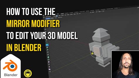 Blender Tip How To Use The Mirror Modifier To Edit Your D Model For