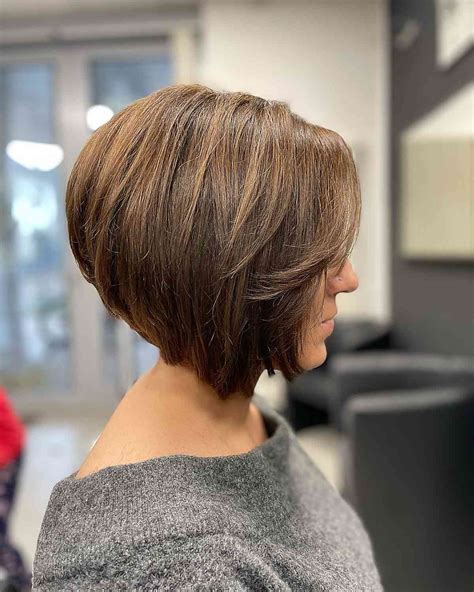 Back View Stacked Angled Bob