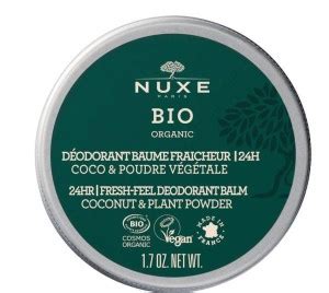 Thành phần Sản phẩm khử mùi Nuxe Bio 24HR Fresh Feel Deodorant