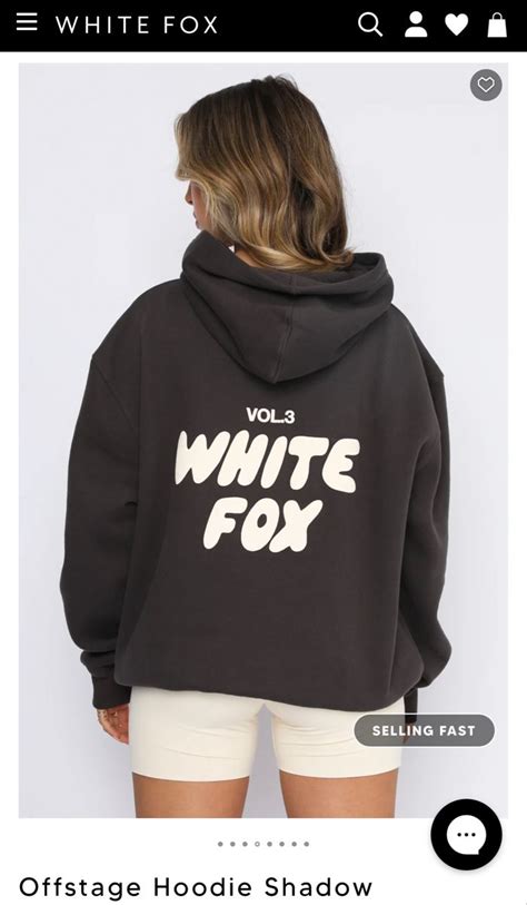 White Fox Offstage Hoodie Shadow Fox Hoodie White Fox Hoodies