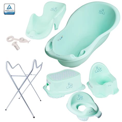 Babybadewanne 86cm mit Stöpsel Badewanne 86cm Abflussset Badesitz