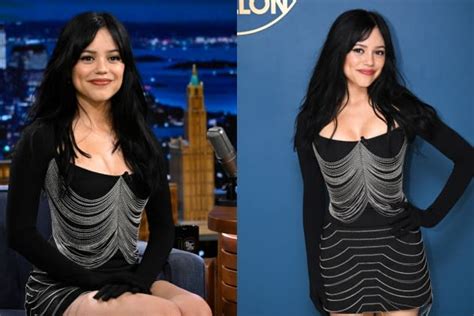 Jenna Ortega Embraces Edgy Details In Dion Lee Corset Top And Miniskirt With Chains On ‘the