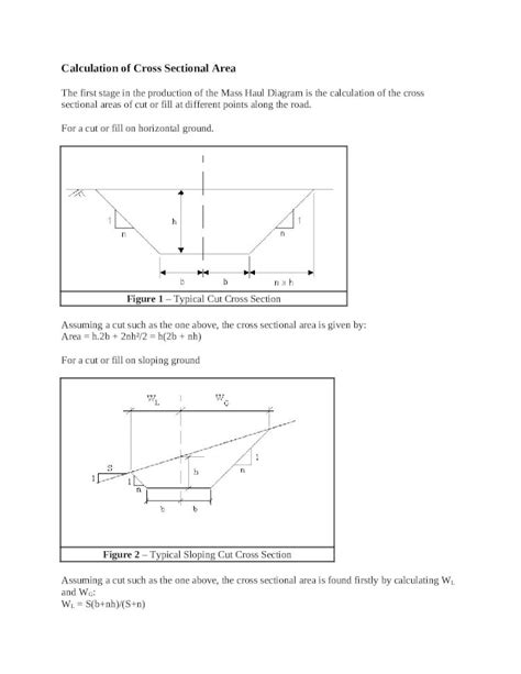 Docx Calculation Of Cross Sectional Area Dokumentips