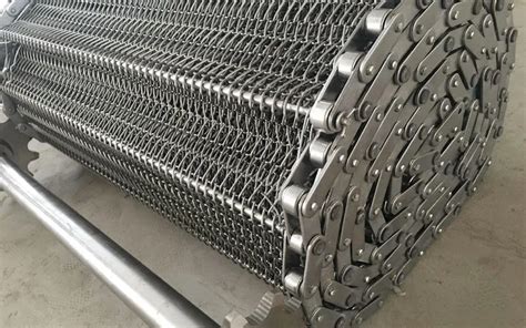 Ss304 Chain Link Spiral Wire Mesh Conveyor Belt 1m 1 2m 1 5m Wide