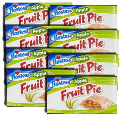 Hostess Apple Fruit Pie Value Pack Baked, 4.25 Ounce, 8 Count, 1 - Kroger